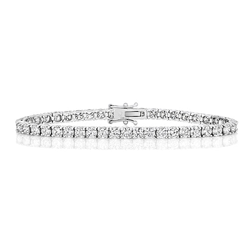 18ct White Gold Diamond Tennis Bracelet