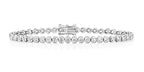 18ct White Gold Diamond Tennis Bracelet BDQ718W