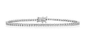 18ct White Gold Diamond Tennis Bracelet BDQ724W