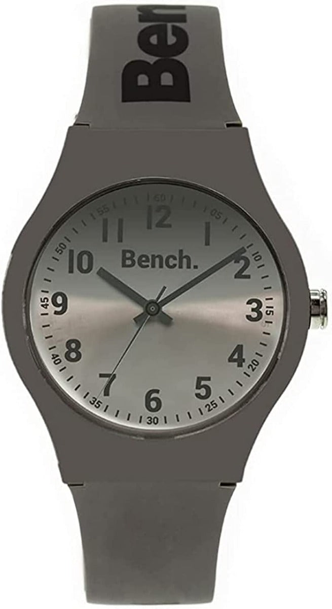 Bench Mens Watch with Grey Dial and Grey Silicone Strap BEG004E