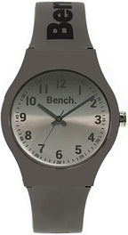 Bench Mens Watch with Grey Dial and Grey Silicone Strap BEG004E