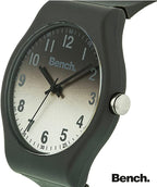 Bench Mens Watch with Grey Dial and Grey Silicone Strap BEG004E