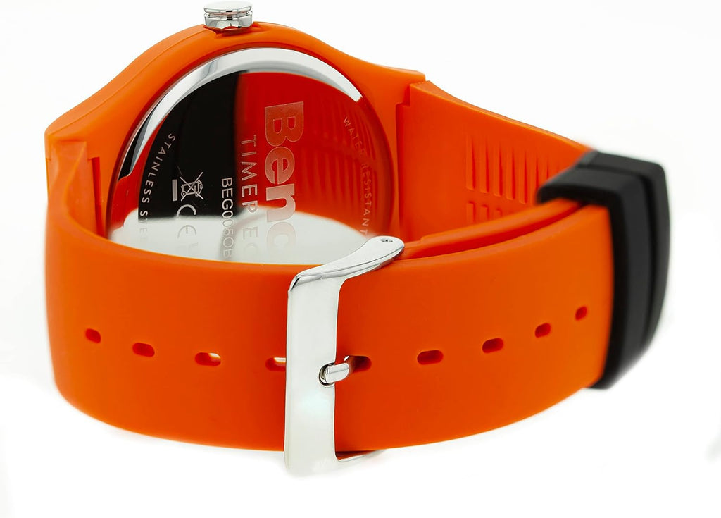 Bench Mens Watch with Orange Dial and Orange Strap BEG005OB