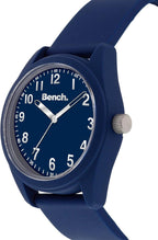 Bench Mens Watch with Blue Dial and Blue Silicone Strap BEG011U