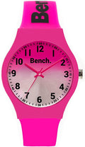 Bench Ladies Watch with Pink Dial and Pink Silicone Strap BEL004P