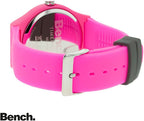 Bench Ladies Watch with Pink Dial and Pink Silicone Strap BEL004P