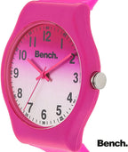 Bench Ladies Watch with Pink Dial and Pink Silicone Strap BEL004P
