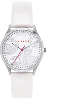 Ted Baker Belgravia Ladies Watch with White Dial and White Leather Strap BKPBGS003