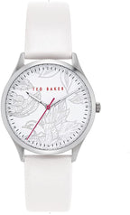 Ted Baker Belgravia Ladies Watch with White Dial and White Leather Strap BKPBGS003