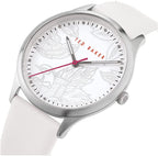 Ted Baker Belgravia Ladies Watch with White Dial and White Leather Strap BKPBGS003