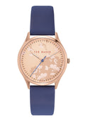 Ted Baker Belgravia Ladies Watch with Rose Gold Dial and Purple Leather Strap BKPBGS005
