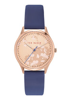 Ted Baker Belgravia Ladies Watch with Rose Gold Dial and Purple Leather Strap BKPBGS005