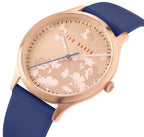 Ted Baker Belgravia Ladies Watch with Rose Gold Dial and Purple Leather Strap BKPBGS005