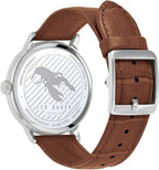 Ted Baker Men's TOMCOLL Watch with Silver Dial and Brown Strap BKPCSS008