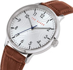 Ted Baker Men's TOMCOLL Watch with Silver Dial and Brown Strap BKPCSS008