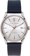 Ted Baker Mens Automatic Watch with Silver Dial and Blue Strap BKPDQF903