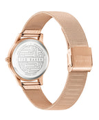 Ted Baker Ladies Watch with Rose Gold Milanese Strap and Pink Dial BKPFZF011