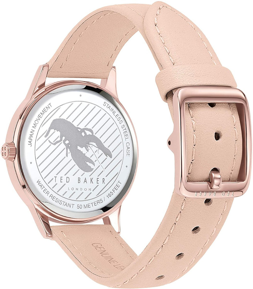 Ted Baker Ladies Watch with Pink Floral Dial and Pink Strap BKPFZS003