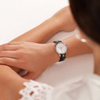 Ted Baker Ladies Watch with White Dial and Black Leather Strap BKPFZS115