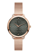 Ted Baker Ladies Watch with Grey Dial and Rose Black Milanese Strap BKPHTF912