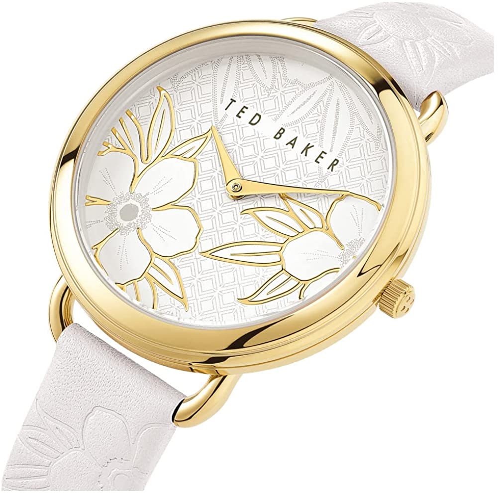 Ted Baker Ladies Hettie Watch with White Dial and White Strap BKPHTS004