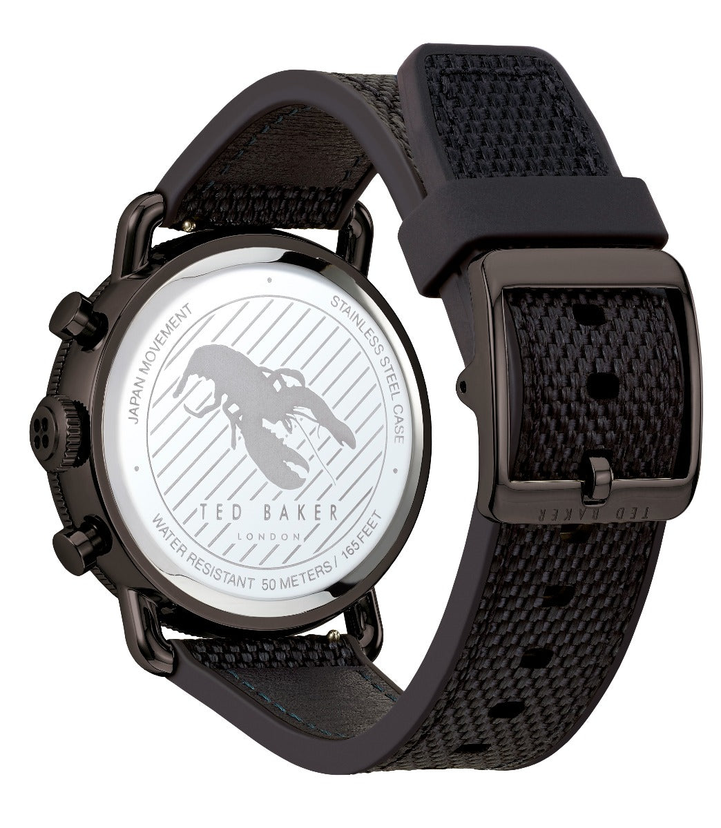 Ted Baker Mens Chronograph Watch with Black Leather Strap BKPMGF903