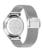 Ted Baker Mens Watch with Black Dial and Silver Milanese Strap BKPMHF015