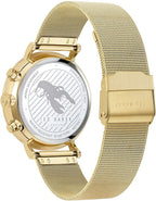 Ted Baker Mimosaa Mens Chronograph Watch with Gold Milanese Strap BKPMMF902