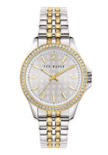 Ted Baker Nicolya - Cloc Merched gydag Wyneb Arian a Breichled Dau-Dôn BKPNIF902