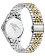 Ted Baker Nicolya - Cloc Merched gydag Wyneb Arian a Breichled Dau-Dôn BKPNIF902