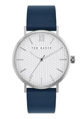 Ted Baker Phylipa Mens Watch with Silver Dial and Blue Leather Strap BKPPGS001