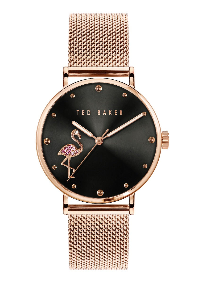 Ted Baker Ladies Watch with Black Dial and Milanese Strap BKPPHF019