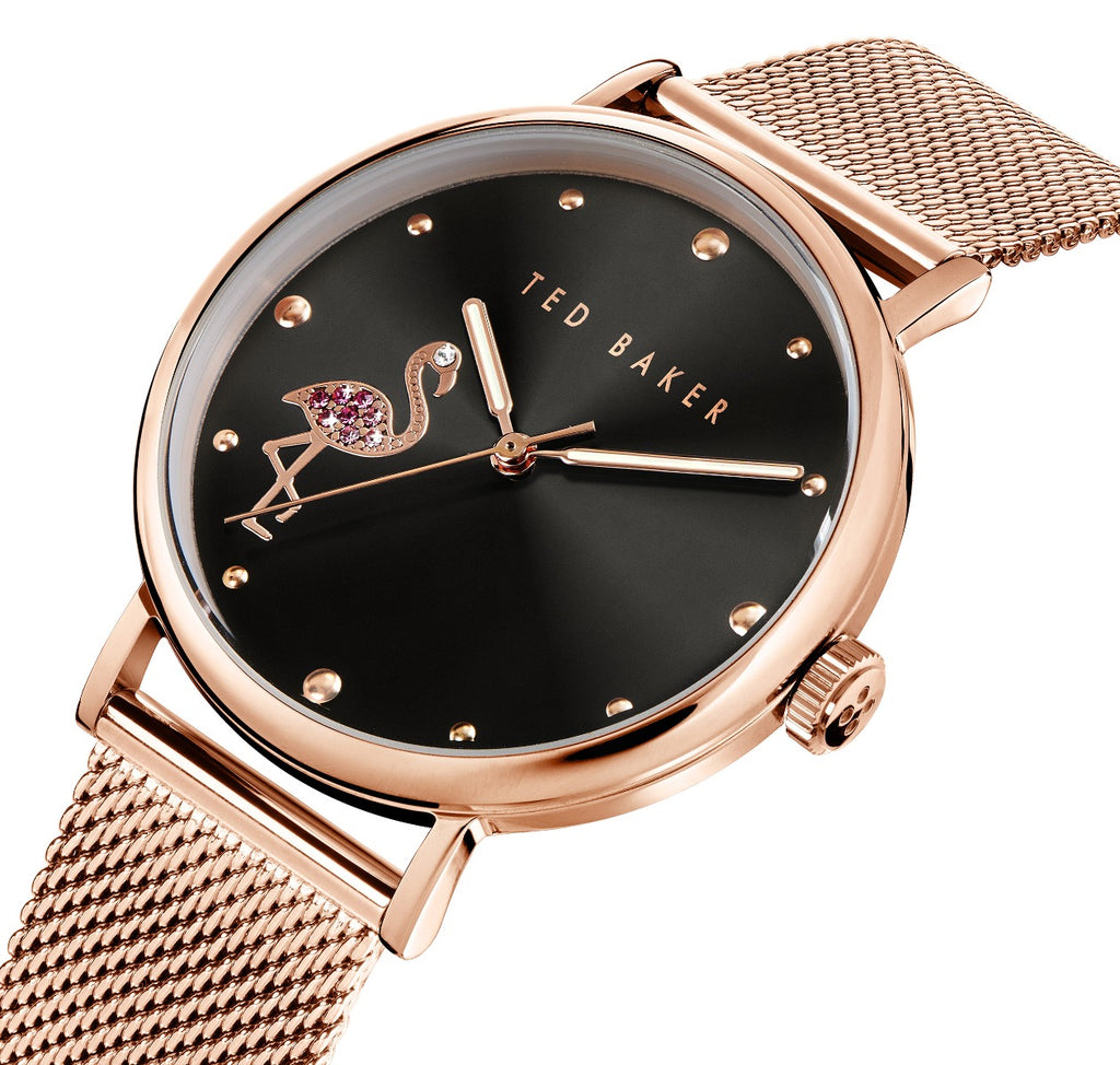 Ted Baker Ladies Watch with Black Dial and Milanese Strap BKPPHF019