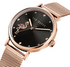 Ted Baker Ladies Watch with Black Dial and Milanese Strap BKPPHF019