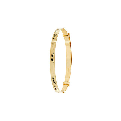 9ct Yellow Gold Babies Bangle BN130