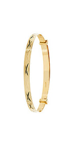 9ct Yellow Gold Babies Bangle BN130