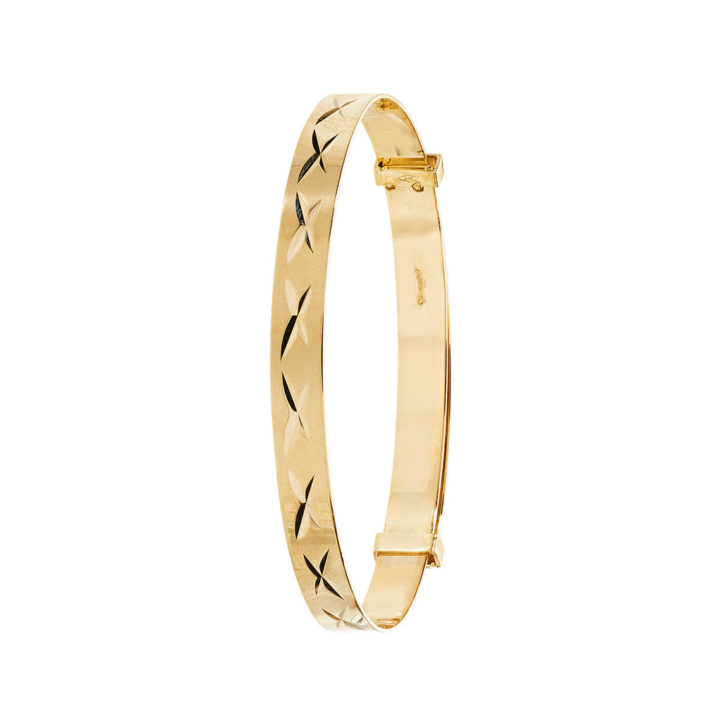 9ct Yellow Gold Babies Bangle BN132