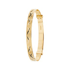 9ct Yellow Gold Babies Bangle BN132