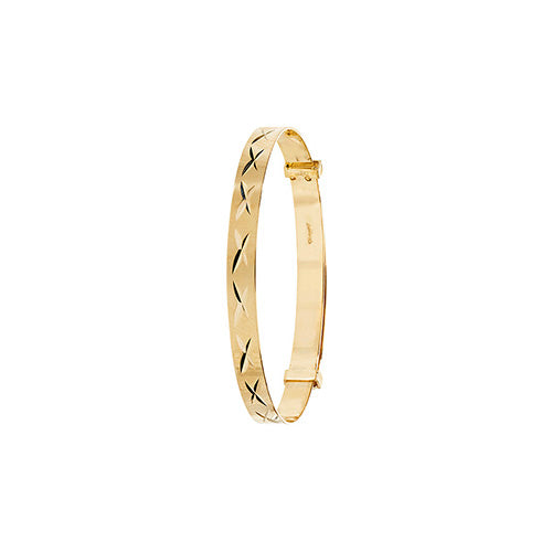 9ct Yellow Gold Babies Bangle BN132