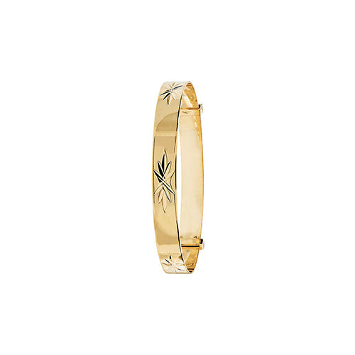 9ct Yellow Gold Expanding Bangle BN135