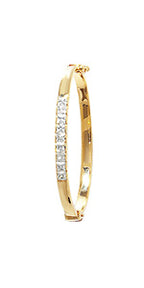 Bangle Aur Melyn 9ct i Fabis