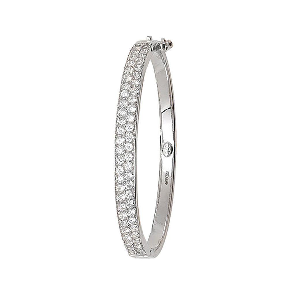 9ct White Gold Babies Bangle