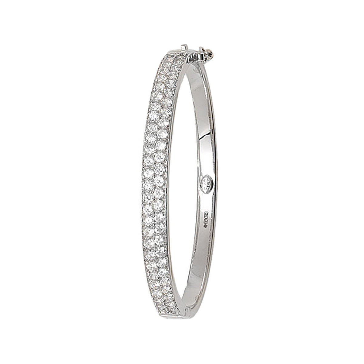 9ct White Gold Babies Bangle