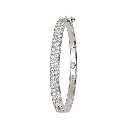 9ct White Gold Babies Bangle