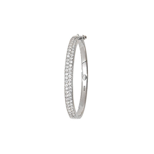 9ct White Gold Babies Bangle