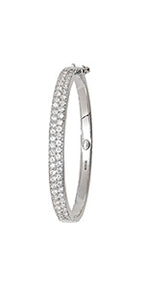 9ct White Gold Babies Bangle