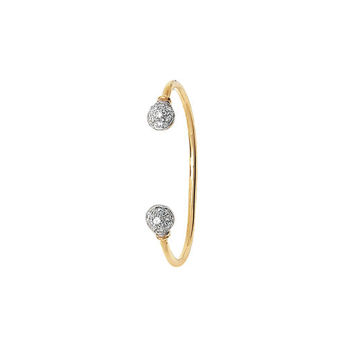 Bangle Aur Melyn 9ct i Fabis