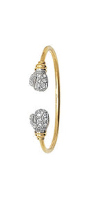 Bangles Babanod Aur Melyn 9ct