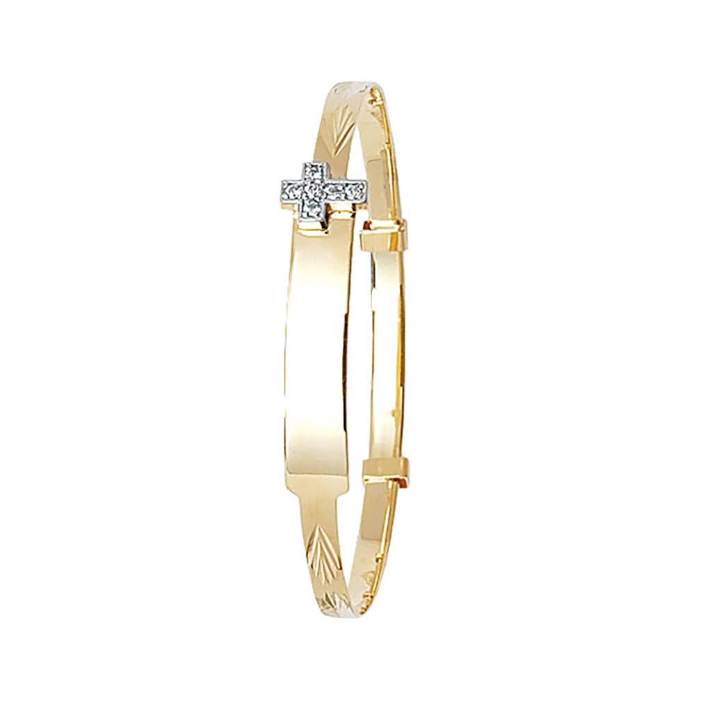 Bangle Aur Melyn 9ct i Fabis