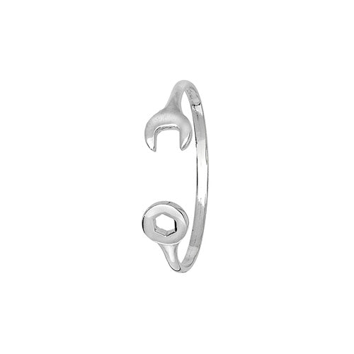 9ct White Gold Babies Bangle